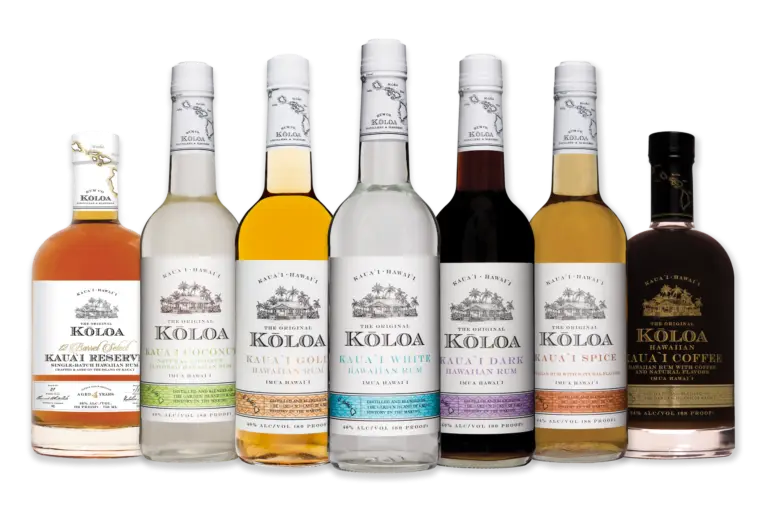Koloa Rum Bottle Line Up